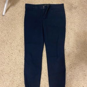 Dark blue ankle work trousers